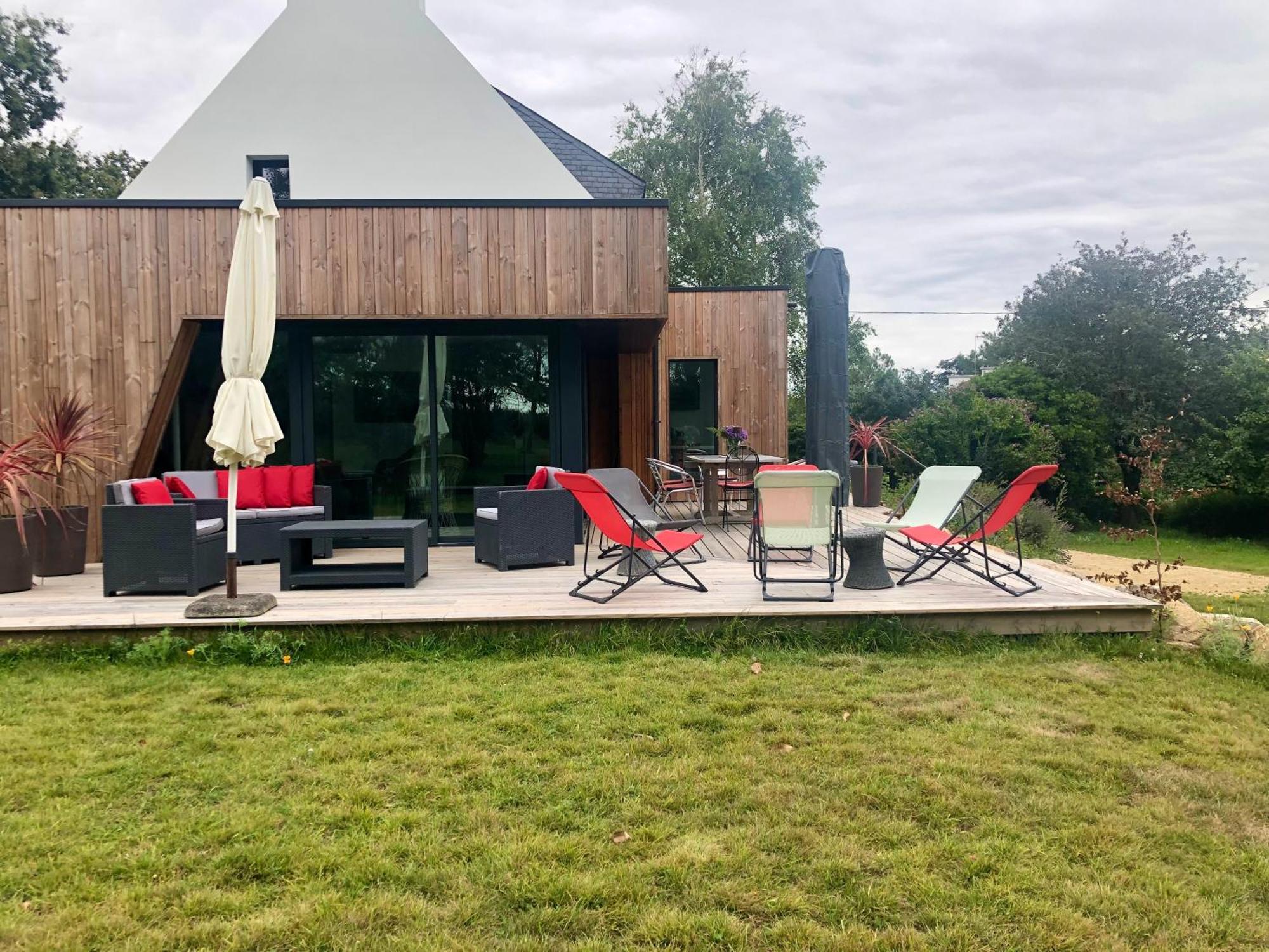 Villa Tidinghi, Plage De Rospico A Pied Névez Eksteriør billede